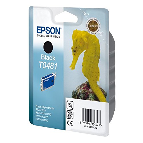 Epson T0481 Cartouche d'encre d'origine Noire pour R200 R220 300 320 340 ME RX500 600 620 640