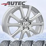 4 x Alufelgen Skandic 6,5x16 ET50 5x112 Brillantsilber