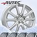 Price comparison product image Autec Skandic Winter Bikes ECE 6x15 ET43 5x112 Brilliant Silver with 195/65 R15 91T Semperit Master Grip 2 for Seat Leon