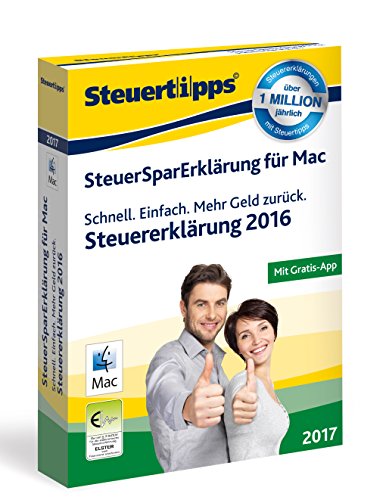 Preisvergleich Produktbild SteuerSparErklärung MAC 2017 (für Steuerjahr 2016)