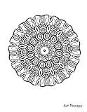 Image de Art Therapy Sketchbook: Sketchbook with therapeutic adult coloring mandala design on cover. Perfect for sketching, drawing, writing, journaling, ... h