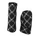 Generic PU Leather Gear Shift Knob & Handbrake Cover Set Black and white RS.265.00