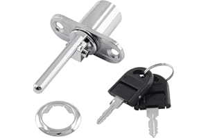 AFCJLTO Cerradura para Cajón y Archivo con 2 Llaves - Ideal para Muebles de Oficina y Escritorio de Ordenador, Archivadores, Armarios y Vitrinas - Fácil de Instalar y Usar - 1 Pieza