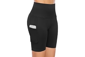 COTOP Kurze Leggings Damen Sport Tights Kurz Sommer, Yoga Hose High Waist, Laufhose mit Tasche Shorts für Gym Training, Fitness, Jogging, Lauf, Biker