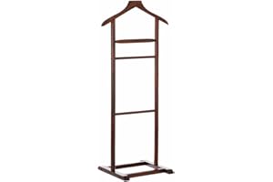 LOLAHOME Lola Home Perchero de Suelo Moderno marrón de Madera para Dormitorio de 107 cm Bretaña -