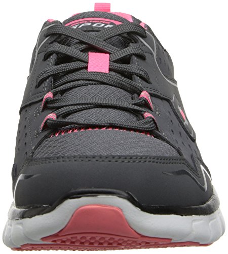 Skechers Damen Synergy-Front Row Sneaker, Grau (Ccbk), 40 - 4