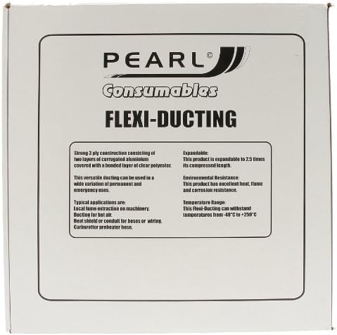 Pearl PFD05 1 1/2-inch 40mm Dia x 3m Flexible Duct Hose