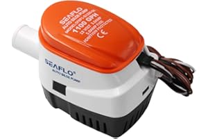 B Blesiya Pompa di Sentina per SEAFLO 1100 GPH con Interruttore a Galleggiante Incorporato - 12V Automatico