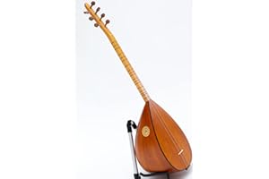 ETHNIC MUSICAL Baglama turc à col court Saz en bois de cerisier massif avec micro intégré