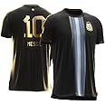 RJM Messii 10 Black Special Edition Football Jersey 2024 (Kids,Boys,Men)