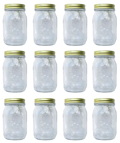 Einmachglas Vorratsglas mit Schraubverschluss 550 ml 12 Stück