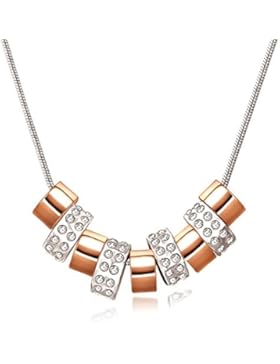 City Ouna® Swarovski Elements Silber und Rosa Gold Runde Kette Mode Legierung Schmuck Frauen Mädchen Valentine...