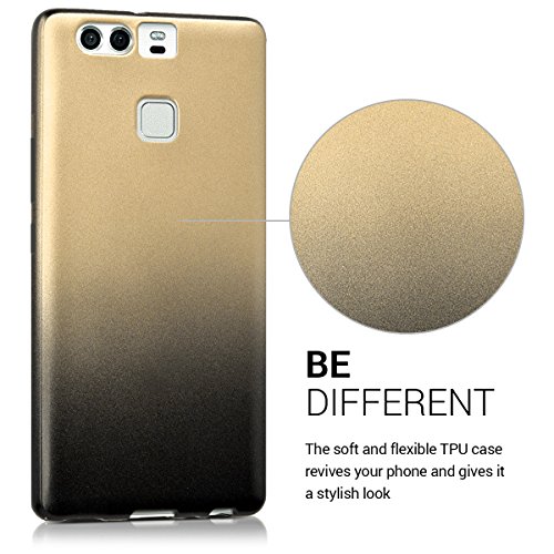 kwmobile Funda para Huawei P9 - Case para m vil en TPU silicona - Cover trasero Dise o Degrade de colores met licos en antracita dorado reviews kwmobile Funda para Huawei P9 - Case para m vil en TPU silicona - Cover trasero Dise o Degrade de colores met licos en antracita dorado