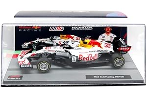 IYASFPFP Bburago RedBull Racing RB16B con casco Perez Verstappen #33 #11 Fórmula 1 2021 Colección Car escala 1:43 (RB16B #33 Caja acrílica blanca)