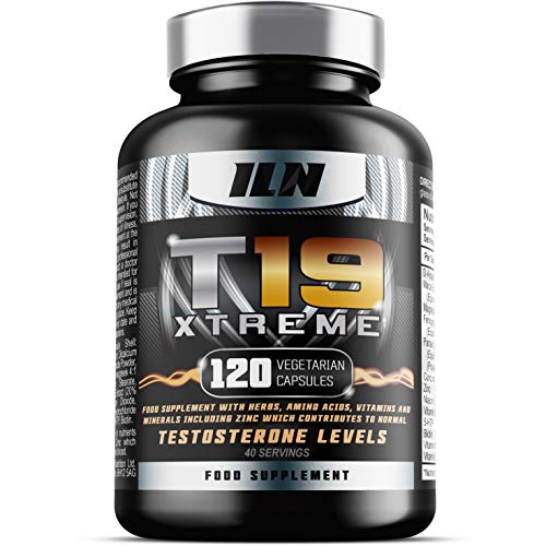 Iron Labs Nutrition, T19 Xtreme - 120 Capsules - Featuring D-Aspartic Acid and Zinc which contributes to normal Testosterone Levels