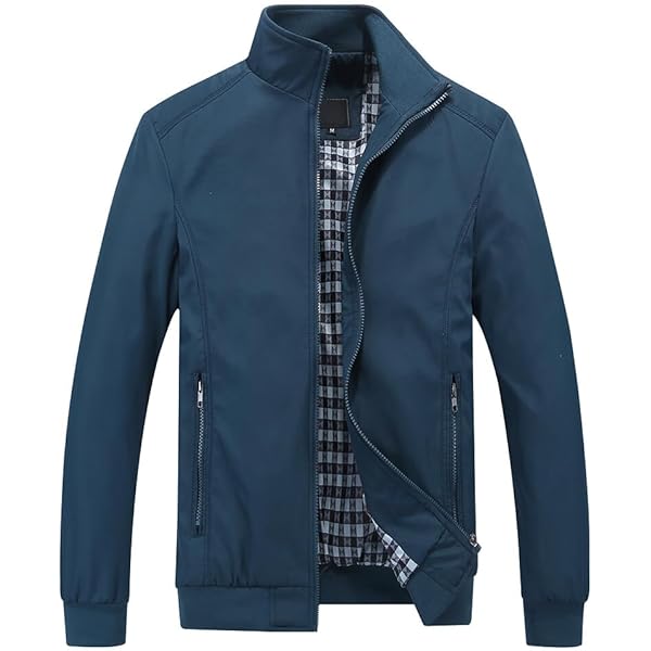 Blouson Homme Printemps Mi Saison Veste Parka Zippé Automne