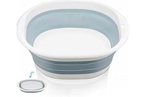 HAITAN Sobeta 3pcs Lavabo pliable | Bassine à vaisselle portable | Lavabo pliable multifonction pour voyage, camping et cuisine à la maison, 32 cm