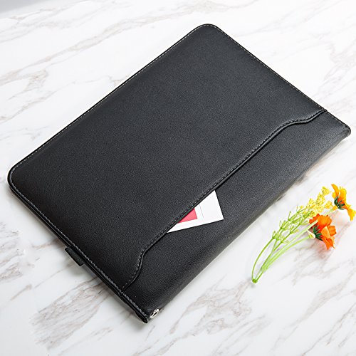 iPad Pro 9.7 Hüllen, iEGrow Ultra dünn PU Leder Tasche Schutzhülle Schale Smart Case mit Auto Schlaf und Wach Funktion für Apple Tablette iPad Pro 9.7 Zoll, iPad Air und iPad Air 2 Schwarz - 4