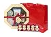 Royal Jelly Luxury Pamper Set with 5 x 10g Lindt Milk Chocolate Bears & Red Gift Bag