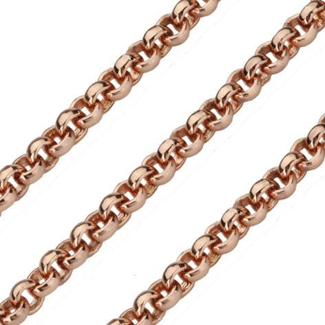 Kette rosegoldplated 2,3mm 70cm