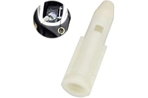 Juttzzei Pommeau de levier de vitesse adaptateur Peugeot 106 107 206 207 301 306 307 2008 406 508 Citroen C1 C2 C3 C4, manche en plastique blanc