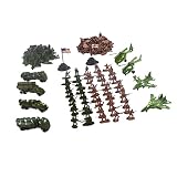 Gazechimp 210 Stück Actionfiguren Armee Militär Modell für Kinder Lernspielzeug, Idea auch als Haus Tisch Dekoration Geschenk - 6