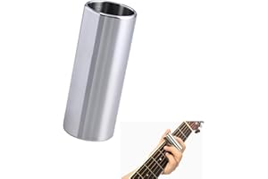 GURFZCYUOO Stainless Steel Guitar Slide Ukulele Finger Slide Bottleneck Slides Finger and Knuckle Slide for Electric Guitar Bass Acoustic Guitar Stringed Instruments Medium (1 Pcs)