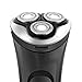 BROADCARE Rechargeable Waterproof Electric Shaver Men's 360 Rotary Cordless Electric Shaving Razors with 3 Floating Heads - Black