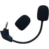 RAOPINGX Kingston Oyun Kulaklığı HyperX Cloud X/II i&ccedil;in Yedek Mikrofon, HyperX G&uuml;m&uuml;ş Oyun Kulaklığı 3,5 mm &Ccedil;ıkarılabilir Mikr