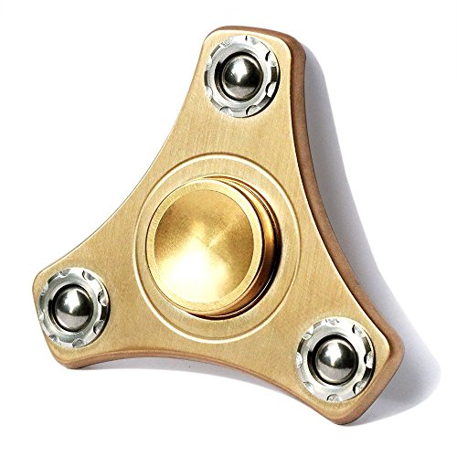 Triangle EDC Hand Spinner Fidget Toy Ultra Durable with Brass Body, Hybrid Ceramic Ball Bearings, 4-6 Minute Average Spins Time-Steel-Ball Embeded Style Triangle EDC Hand Spinner Fidget Toy Ultra Durable with Brass Body, Hybrid Ceramic Ball Bearings, 4-6 Minute Average Spins Time-Steel-Ball Embeded Style