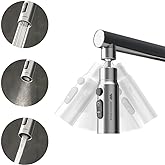 WaterScience Tap Extender for Kitchen Sink - Compact | Upto 70% Water Saving | 360 Degree Rotation, 35 x 35 x 80 Millimeters