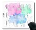 Produktbild 2019-2020 Kalender-Mauspad schwarz, Kalendermonate Gaming-Mauspad, Kalenderplaner 2019 mit Feiertagsdetails