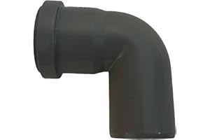 KACZMAREK HT Bogen DN 50 90° Grau PP Kunststoff | mit Dichtung | Gummidichtung | Abwasser Installation | Kanalrohrsystem | komplettes HT-System