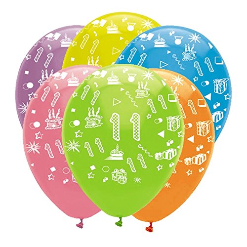 Luftballons "Bunte Geburtstagsparty" 6er Pack