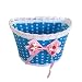 Produktbild Minzhi Netter Kinder-Fahrrad-Roller Basket Kinderfahrrad Kunststoff Gestrickten Bogen und Knoten Handmade BagBlau