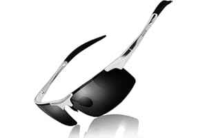 DUCO Occhiali da sole polarizzati uomo Occhiali sportivi Occhiali per la guida telaio in metallo 8177S