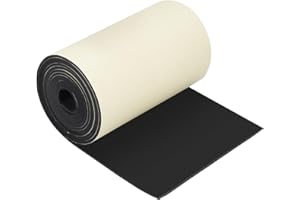 BENECREAT Rollo de Espuma EVA Autoadhesivo Negro 3mx20cm, Hoja de Gomaespuma Impermeable de 3 mm de Espesor para Protección de Muebles, Relleno de Huecos, Disfraces Y Otros Proyectos de Artesanía.