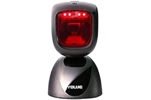 Honeywell Youjie HF600 1D/2D Fotodiodo Negro Fixed Bar Code Reader - Lector de código Barras (1D/2D, Fotodiodo, Code 39, Data Matrix,PDF417,QR Code, 620 NM, 0-360°)