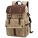 Produktbild Benllay Outdoor Wasserdicht Fotografie DSLR Kamera Rucksack Wachs Färben Segeltuch Video Digital Foto Case Tasche - Khaki, 1