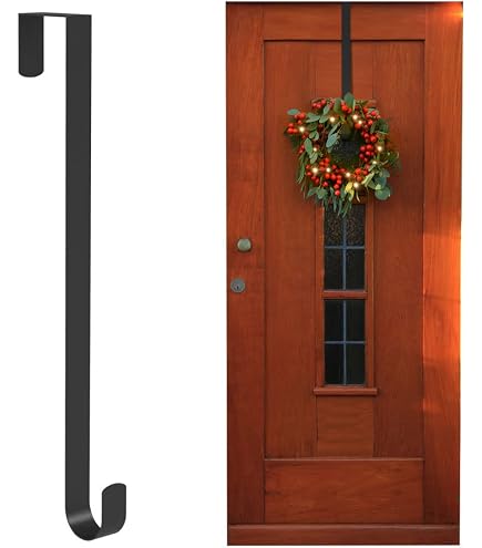 KEDONCHEN 2-Pack Wreath Hangers - Sturdy Metal Hook For Front Door Decor, 13.78 Inch - View #10