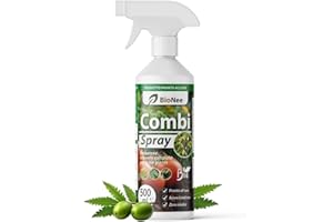 BIONEE Combi Spray 500 ml | Con Olio di Neem e Sapone Molle | Naturale e Pronto all’Uso | Anti-Afidi, Cocciniglie e Fumaggine | Protegge e Pulisce le Piante