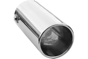 CARJOY Exhaust Tip Trim Car End Pipe Tail Sport Muffler Stainless Steel Chrome Universal