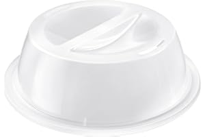 Westmark huva för mikrovågsugnen, Passar till upptining och uppvärmning, Diameter: 27,5 cm, Plast, Vit, 22462270