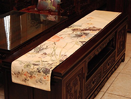 Table runner/tea table cloth/ dining table cloth/bed chess/ decorative fabric-A 205x30cm(81x12inch)