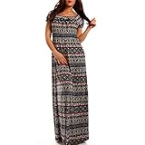 ALLOVERPRINT: Das lange Strandkleid zieht insbesondere durch den hochwertigen Textildruck die Blicke auf sich. Das günstige Maxikleid ist in vielen attraktiven Farbkombinationen und Mustern erhältlich.