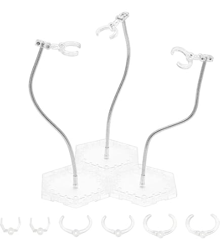 Aqxreight Lot De 10 Supports Transparents Pour Figurines D’Action – Acrylique Solide, Compatible 6 Pouces, Idéal Pour Collection Anime Et SD