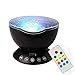 Produktbild YZX Projektion Kleine Lampe Nacht Fernbedienung Version Hypnotic Ocean Light Sterne Projektor Farbe Welle USB Schlafzimmer, Wohnzimmer,Black