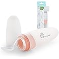 R for Rabbit First Feed Food Feeder with 90ml Capacity for 4M+ Baby, Premium Soft Silicone Food Grade BPA Free for Cereals, Infant, Kids (Pink)