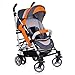 Pushchair - Stroller 'Buggy' - Multi Positions - lots of accessories included - Premium Quality - in 5 colors available - Colour:Orange - 1103