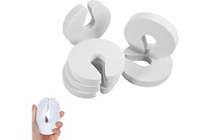 GUNWON 6pcs Door Finger Guards,Safety Door Stoppers,White Foam Child Door Stopper Baby Safety Finger Pinch Guard Child Door Stopper Prevent Children's Fingers from Being Pinched by The Door